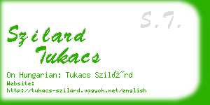 szilard tukacs business card